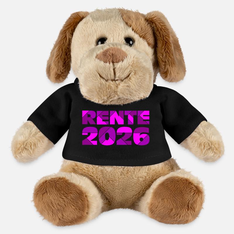 Rente 2026 , Abschied Rente - MiniFeet® Hund Helge - Schwarz