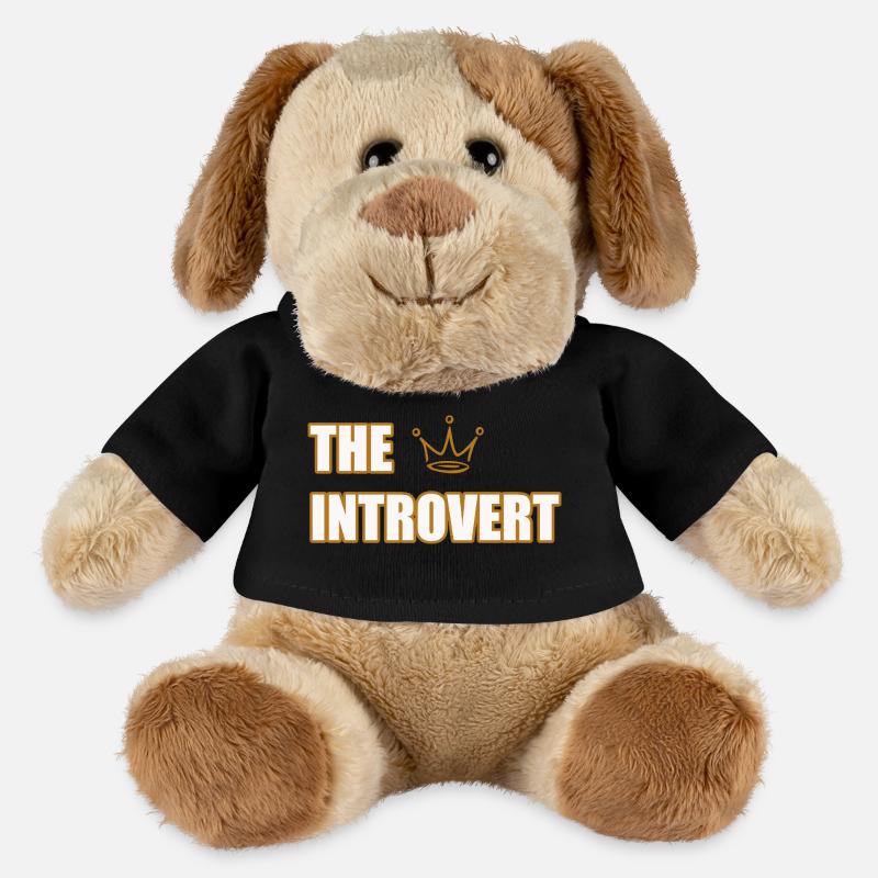 THE INTROVERT – Minimalist & Calm Statement Design - MiniFeet® Dog Helge - black