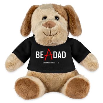 Dad in Process Shirt – Zukünftiger Vater - MiniFeet® Hund Helge - Schwarz - Vorne