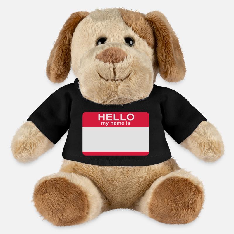 hello my name is - MiniFeet® Dog Helge - black