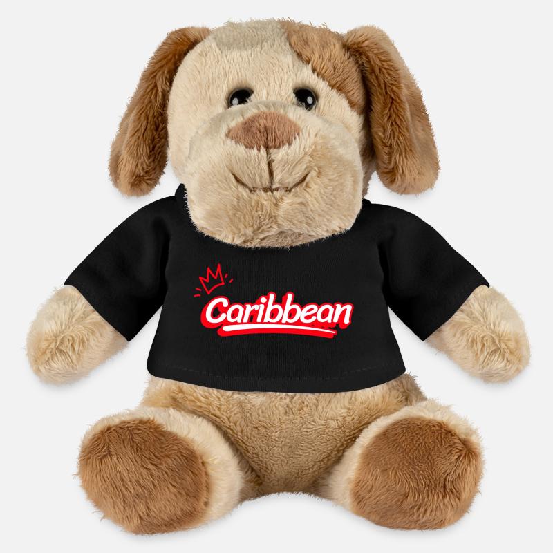 Karibik in Rot - MiniFeet® Hund Helge - Schwarz