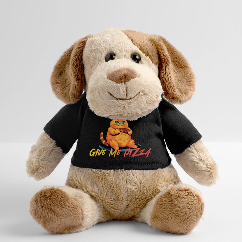 Fat Orange Cat veut plus de pizza Chien en peluche Helge MiniFeet®