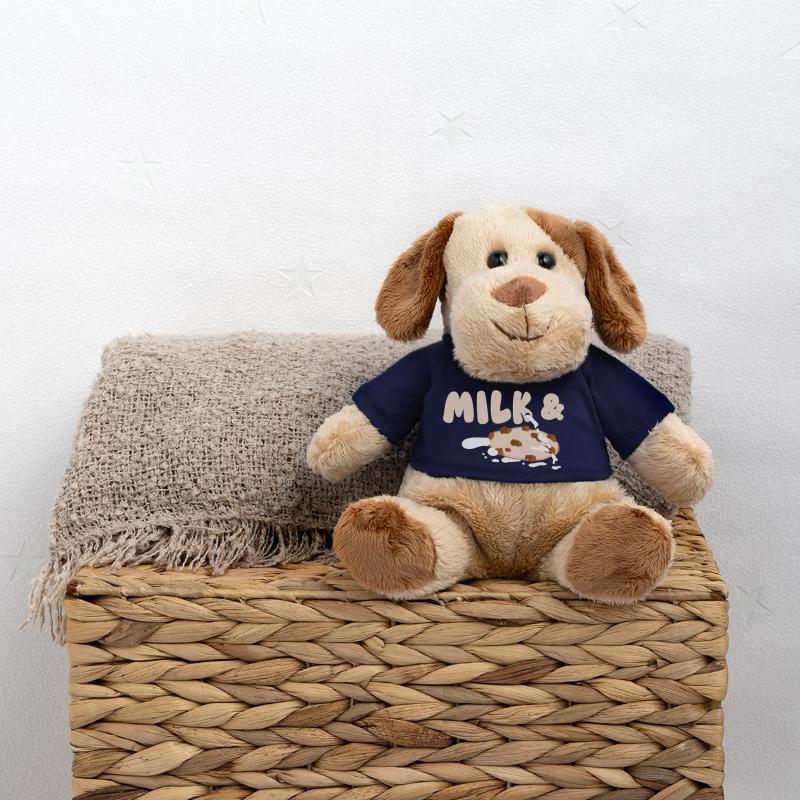 Lait et biscuits Chien en peluche Helge MiniFeet®