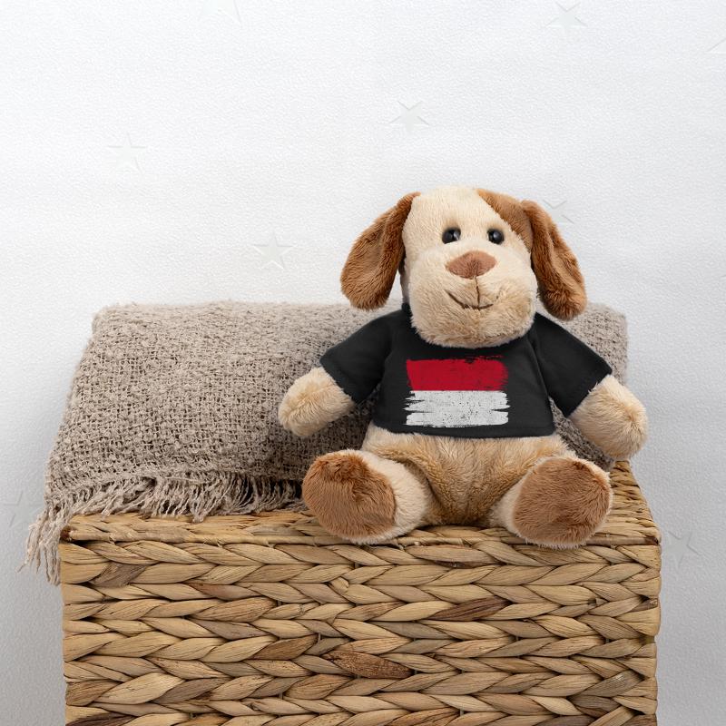 Drapeau de Monaco Drapeau de la Paix Vintage Chien en peluche Helge MiniFeet®