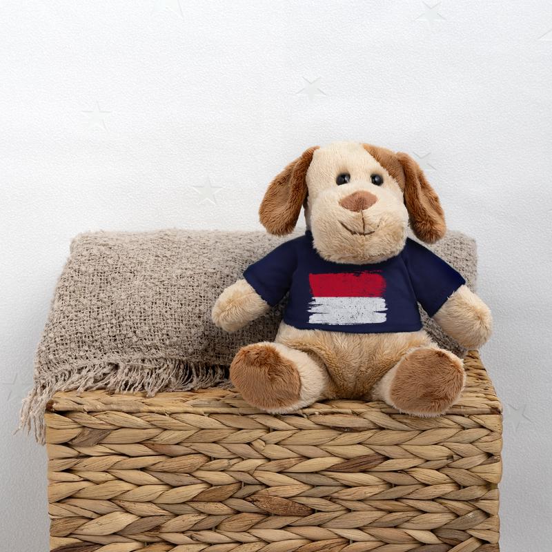Drapeau de Monaco Drapeau de la Paix Vintage Chien en peluche Helge MiniFeet®