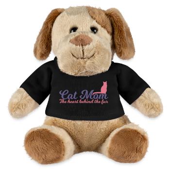 Maman chat - Chien en peluche Helge MiniFeet® - noir - Devant