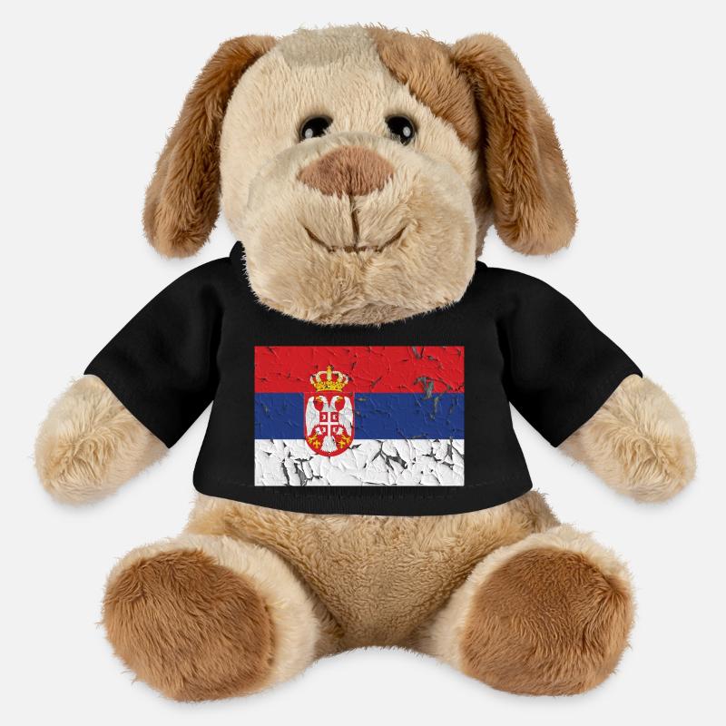 Serbien - MiniFeet® Hund Helge - Schwarz