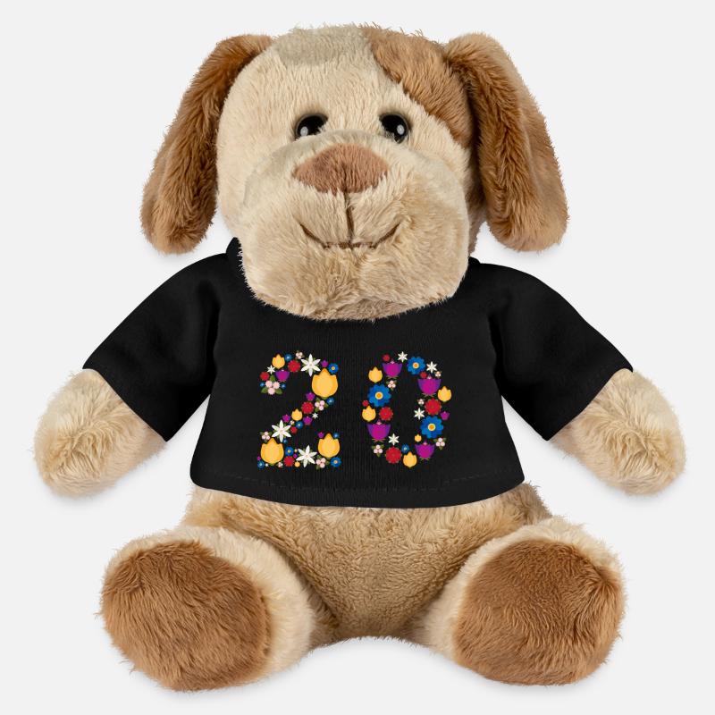 Flowers 20 - MiniFeet® Hund Helge - Schwarz