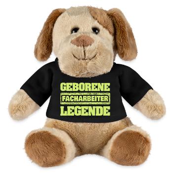 Occupation: Skilled worker - MiniFeet® Dog Helge - black - Front