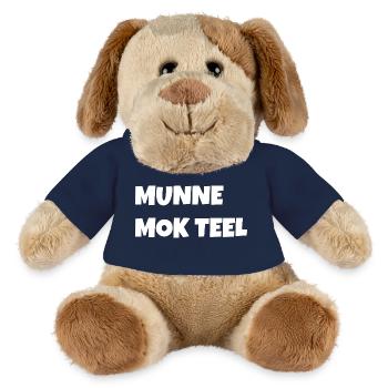 Munne mok teel - Chien en peluche Helge MiniFeet® - bleu marine - Devant