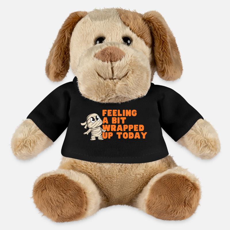 Wrapped Up Today Mummy Graphic Tee - MiniFeet® Dog Helge - black