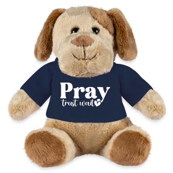 Pray Trust Wait - MiniFeet® Dog Helge - french navy - Front