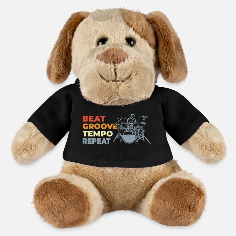 Schlagzeuger Motivation - MiniFeet® Hund Helge - Schwarz