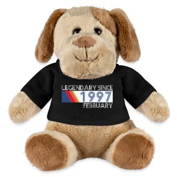 Retro SiFi Legendary since February 1997 - Geburts - MiniFeet® Hund Helge - Schwarz - Vorne