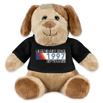 Retro SiFi Legendary since September 1997 - Geburt - MiniFeet® Hund Helge - Schwarz - Vorne