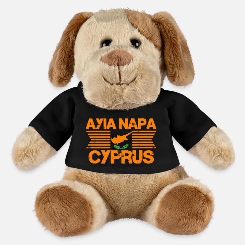 Cyprus - Zypern Flagge - MiniFeet® Hund Helge - Schwarz