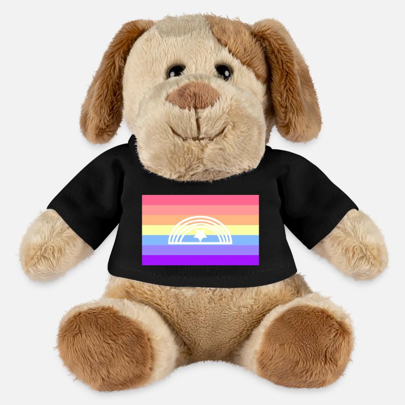 Xenogender-Pride-Flagge - MiniFeet® Hund Helge - Schwarz
