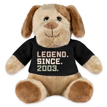 Legenden wurden im 2003 geboren Geschenkideen 2003 - MiniFeet® Hund Helge - Schwarz - Vorne