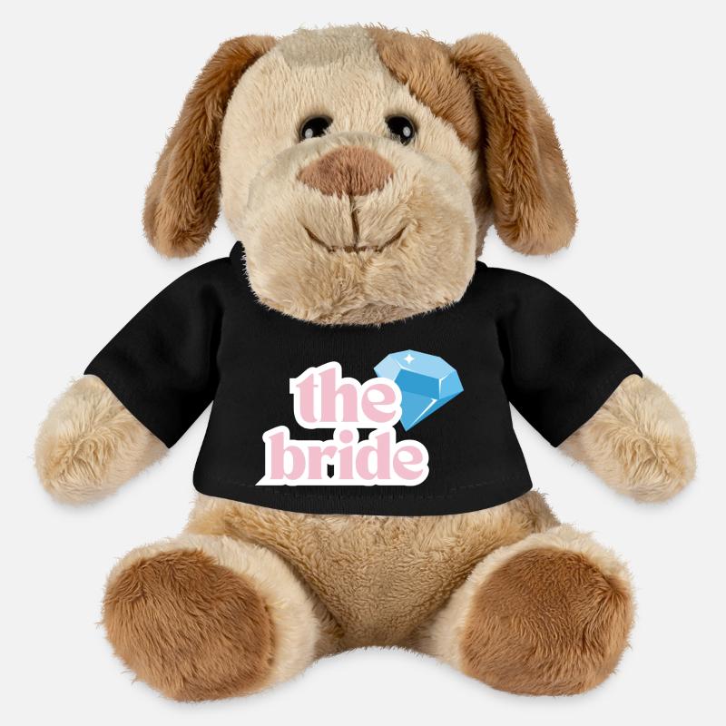 La mariée - Chien en peluche Helge MiniFeet® - noir