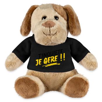 Don't worry, I'll deal with it!! - MiniFeet® Dog Helge - black - Front
