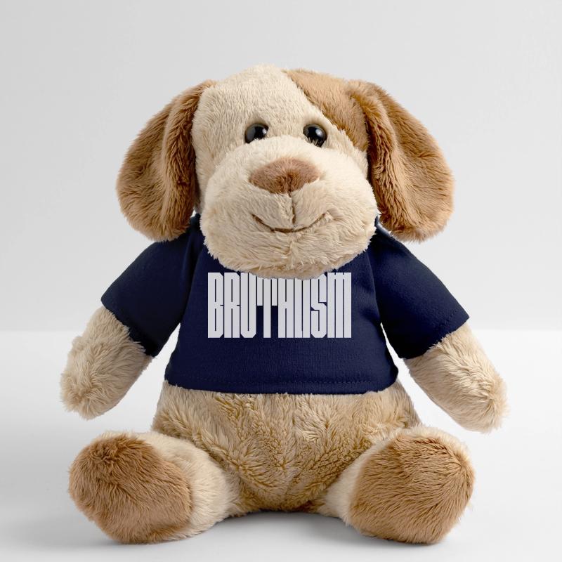 Conception audacieuse du logo Brutalism Chien en peluche Helge MiniFeet®