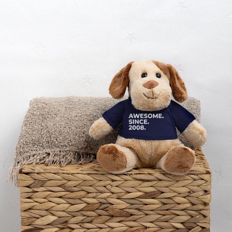 Awesome since 2008 | Geburtstag | Geschenk MiniFeet® Hund Helge