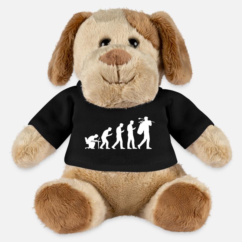 Evolution Golf Lustiges Geschenk für Golfer Männer - MiniFeet® Hund Helge - Schwarz