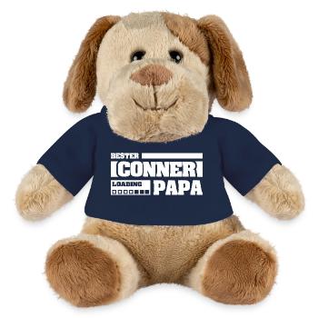 Naissance de Conner - Chien en peluche Helge MiniFeet® - bleu marine - Devant