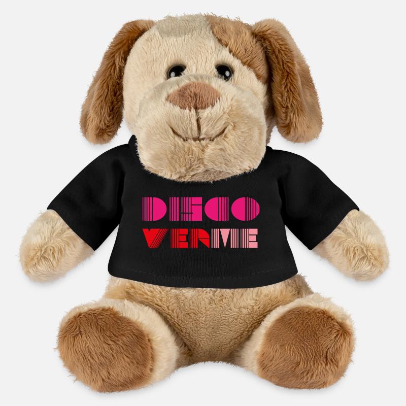 discover me - Geometrische Barcode Pink Typografie - MiniFeet® Hund Helge - Schwarz