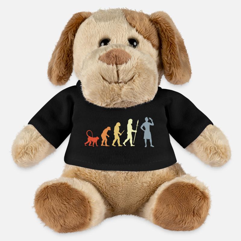 Evolution Amateurs de crème glacée - Chien en peluche Helge MiniFeet® - noir