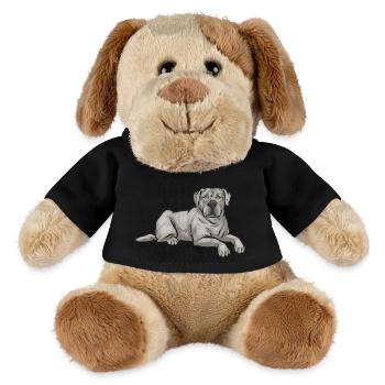 Silver Labrador Retriever Silver Lab - MiniFeet® Dog Helge - black - Front