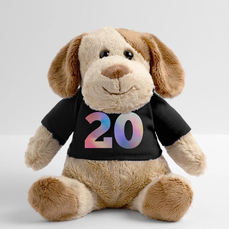 Numéro 20 coloré Chien en peluche Helge MiniFeet®