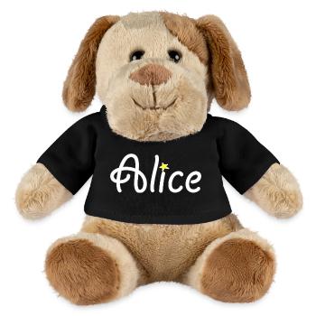 Alice - Chien en peluche Helge MiniFeet® - noir - Devant