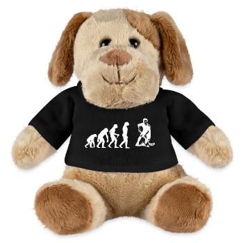 Floorball Liebe zum Anziehen - MiniFeet® Hund Helge - Schwarz - Vorne