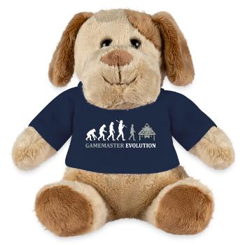 Gamemaster Evolution – Conception de jeux de rôle sur table - Chien en peluche Helge MiniFeet® - bleu marine - Devant