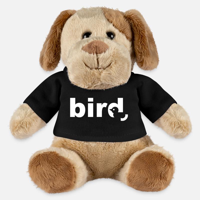 Bird White Text - MiniFeet® Dog Helge - black