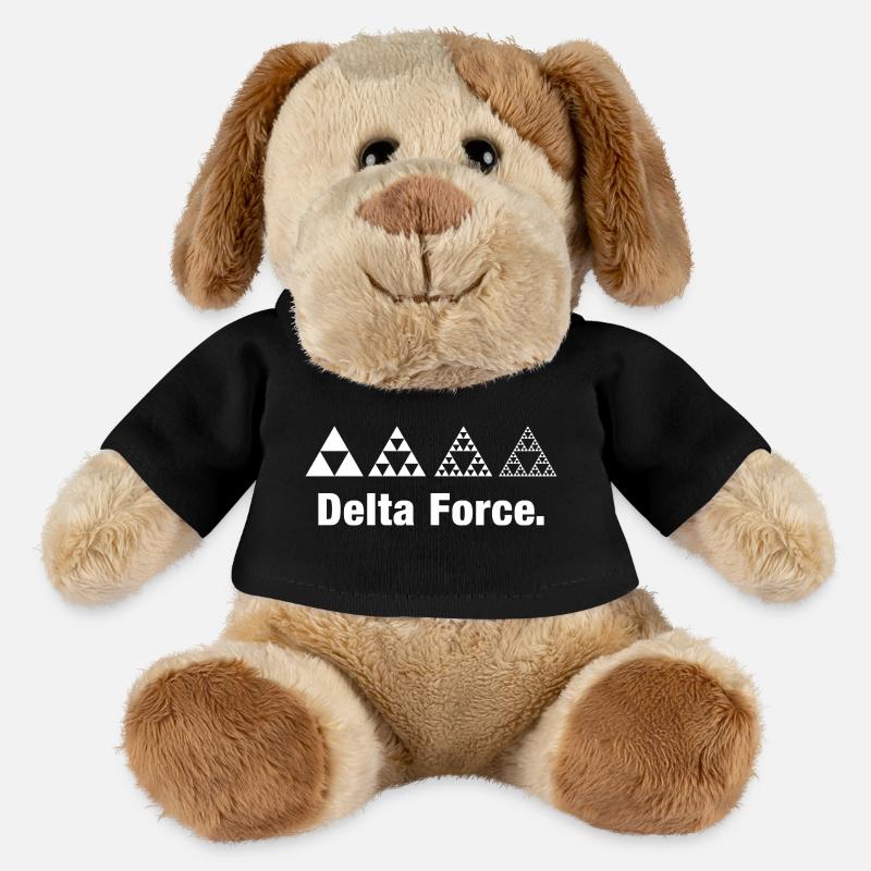 Fractal Triangle Force Geometry Recursion - MiniFeet® Dog Helge - black