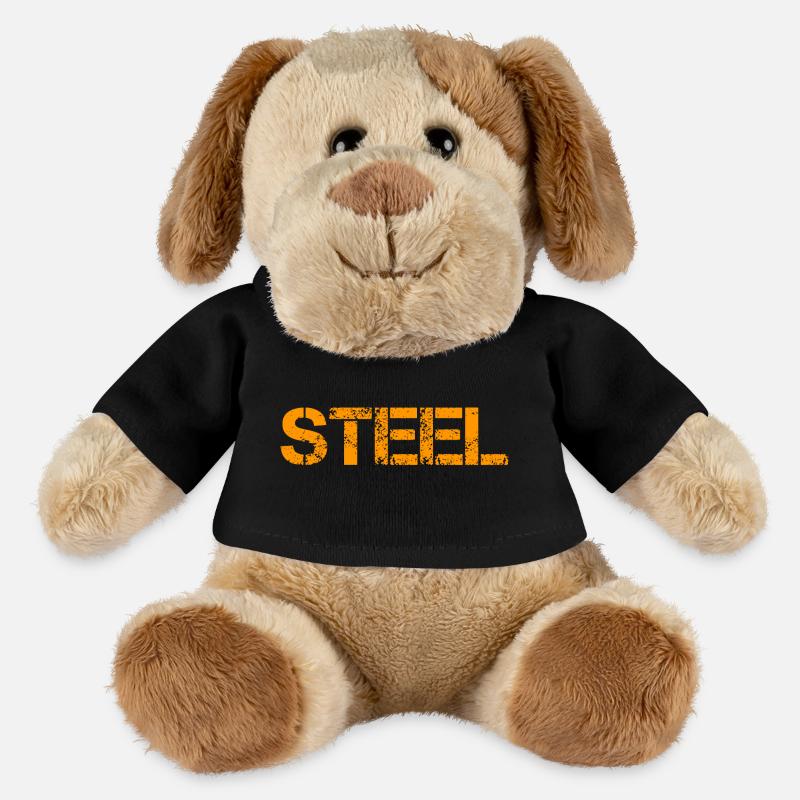 acier - Chien en peluche Helge MiniFeet® - noir