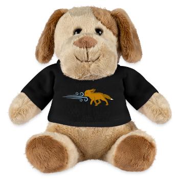 Le renard et le vent - Chien en peluche Helge MiniFeet® - noir - Devant