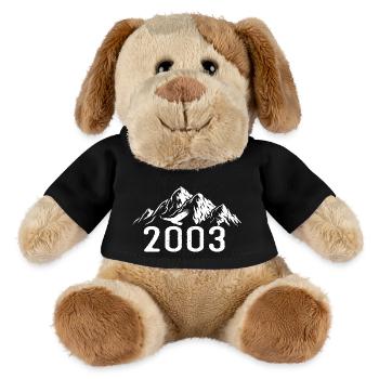 Vintage Geburtstag 2003 - Retro Geschenkidee 2003 - MiniFeet® Hund Helge - Schwarz - Vorne