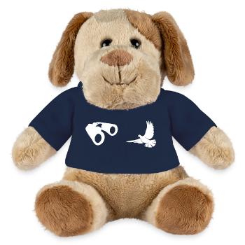 Minimalist Bird Watching Silhouette - MiniFeet® Dog Helge - french navy - Front