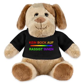Not in the mood for racists Rainbow - MiniFeet® Dog Helge - black - Front