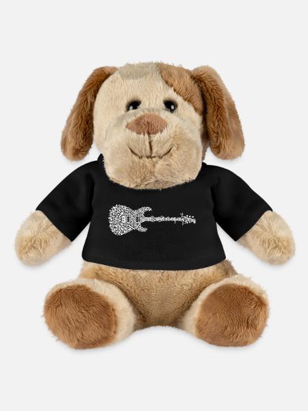 Guitare électrique Butterfly - Chien en peluche Helge MiniFeet® - noir