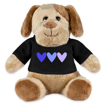 BONNE FÊTE. COEUR. BONNE FÊTE MAMAN. MAMAN. FÊTE - Chien en peluche Helge MiniFeet® - noir - Devant