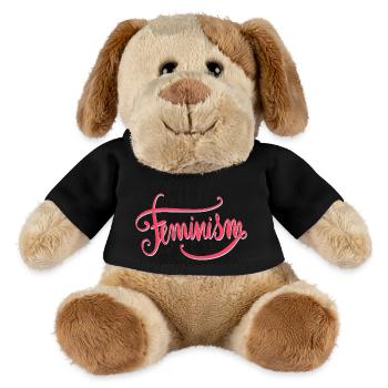Feminism Saying Gift Vintage Emancipation - MiniFeet® Dog Helge - black - Front