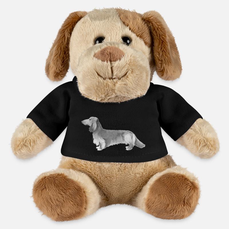 Dackel - Dackel Langhaar - MiniFeet® Hund Helge - Schwarz