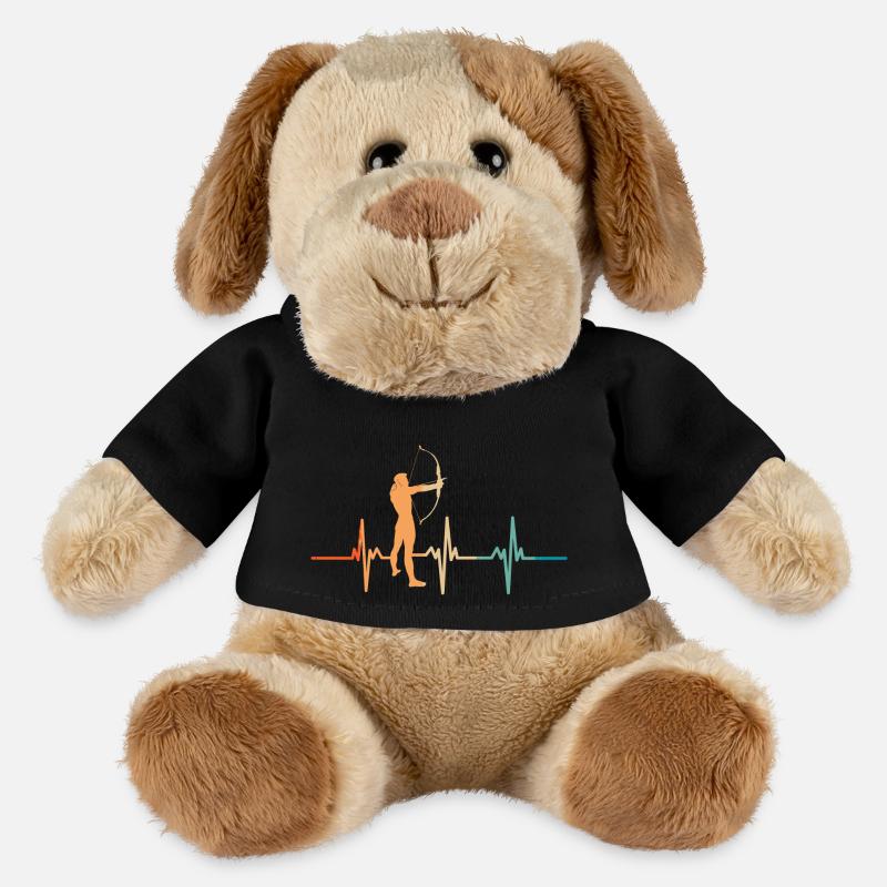Herzschlag beim Bogenschießen - MiniFeet® Hund Helge - Schwarz