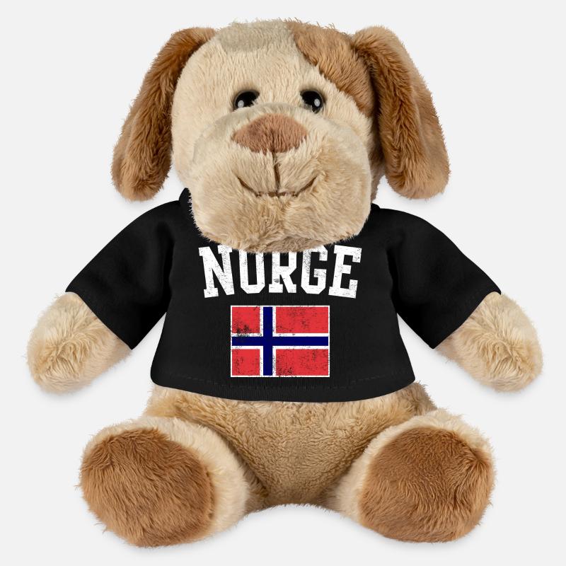 Norwegian Flag Emblem - MiniFeet® Dog Helge - black