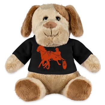 Trotteurs Trot Courses de chevaux - Chien en peluche Helge MiniFeet® - noir - Devant