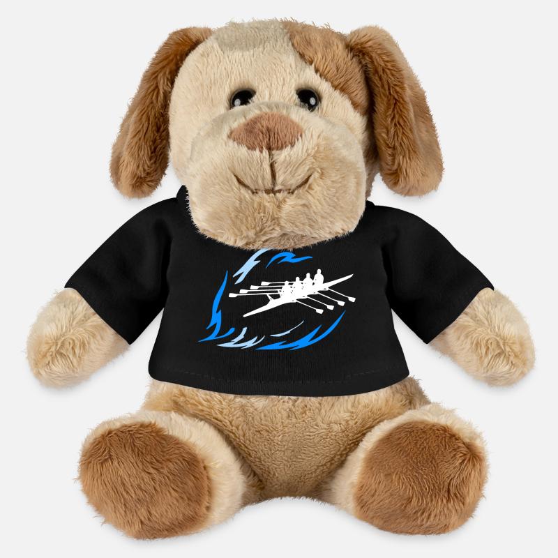 Aviron - Double 4 - Chien en peluche Helge MiniFeet® - noir